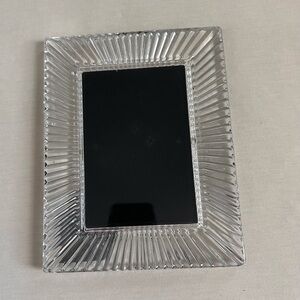 Waterford Clear Ribbed Glass Picture Frame